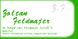 zoltan feldmajer business card